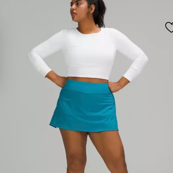 NWT LULULEMON Pace Rival Mid-Rise Skirt Tall (2) - Picture 4 of 7